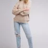 All About Eve Harper Oat Crew Neck LS Knit New In