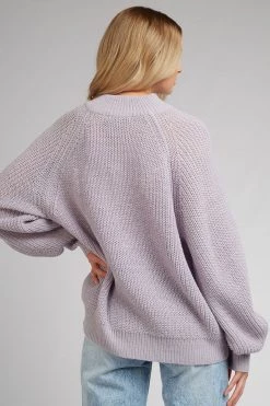 All About Eve Harper Purple High Neck LS Knit