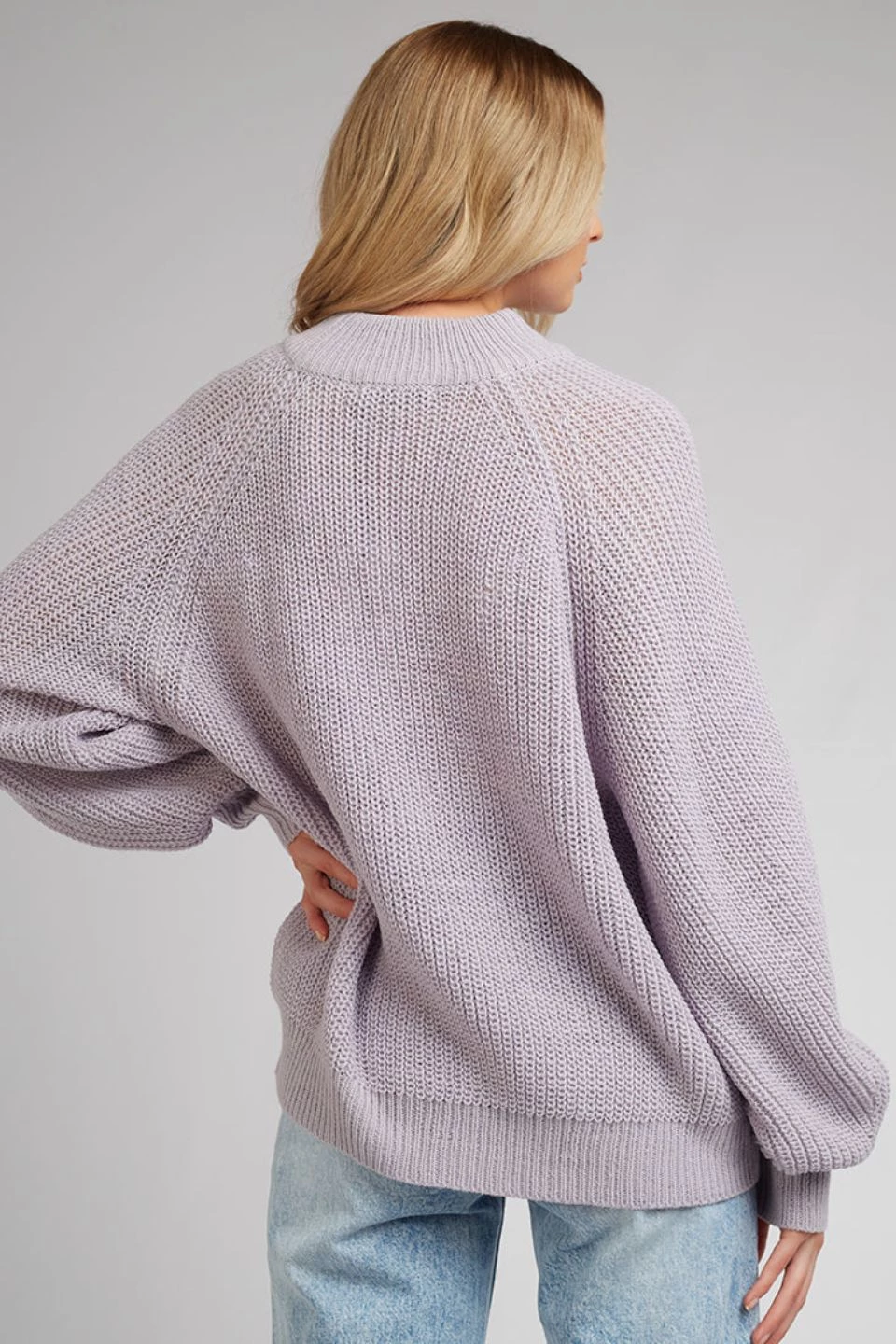 All About Eve Harper Purple High Neck LS Knit