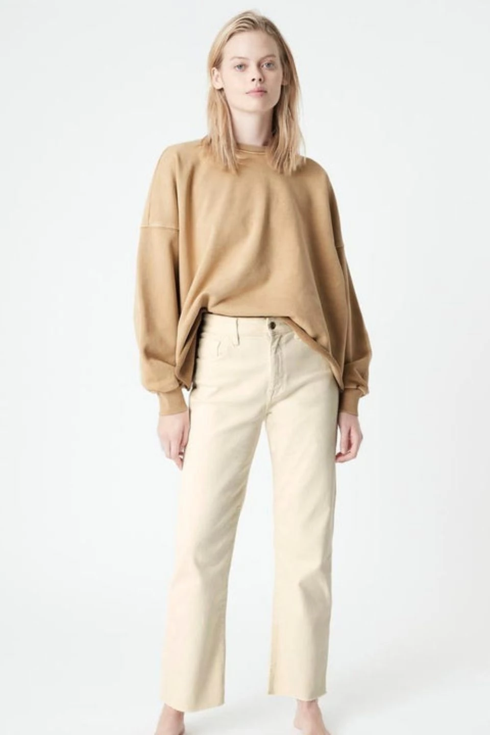 Mavi Barcelona Antique White High Wide Denim Jean New In