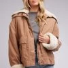 All About Eve Maya Tan LS Cord Utility Jacket