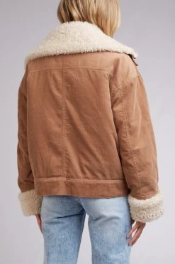 All About Eve Maya Tan LS Cord Utility Jacket
