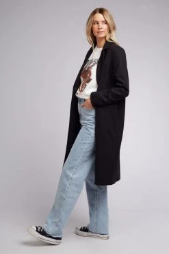 All About Eve Harmony Black LS Coat
