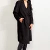 Drama The Label New In Money Black Long Coat