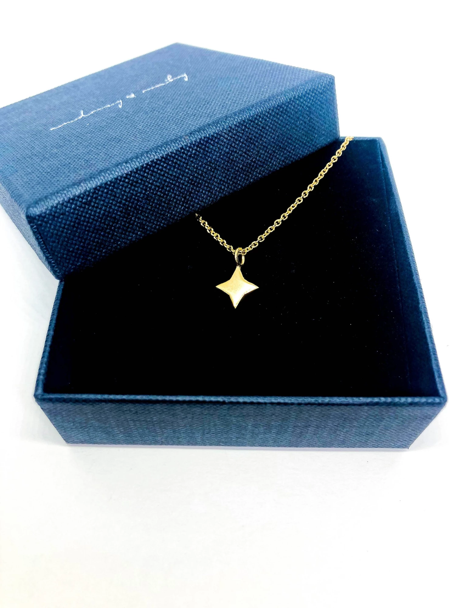 Audrey Loves Ruby Square Star Necklace Jewellery