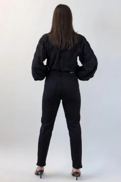 Among The Brave Rio Black Relaxed Straight Leg Jean