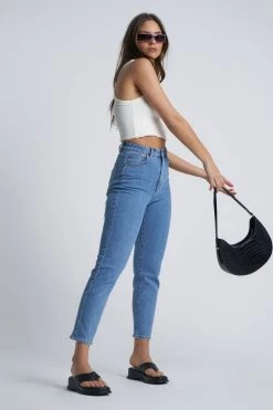 Abrand Jeans A 94 High Slim Georgia Blue Denim Jean