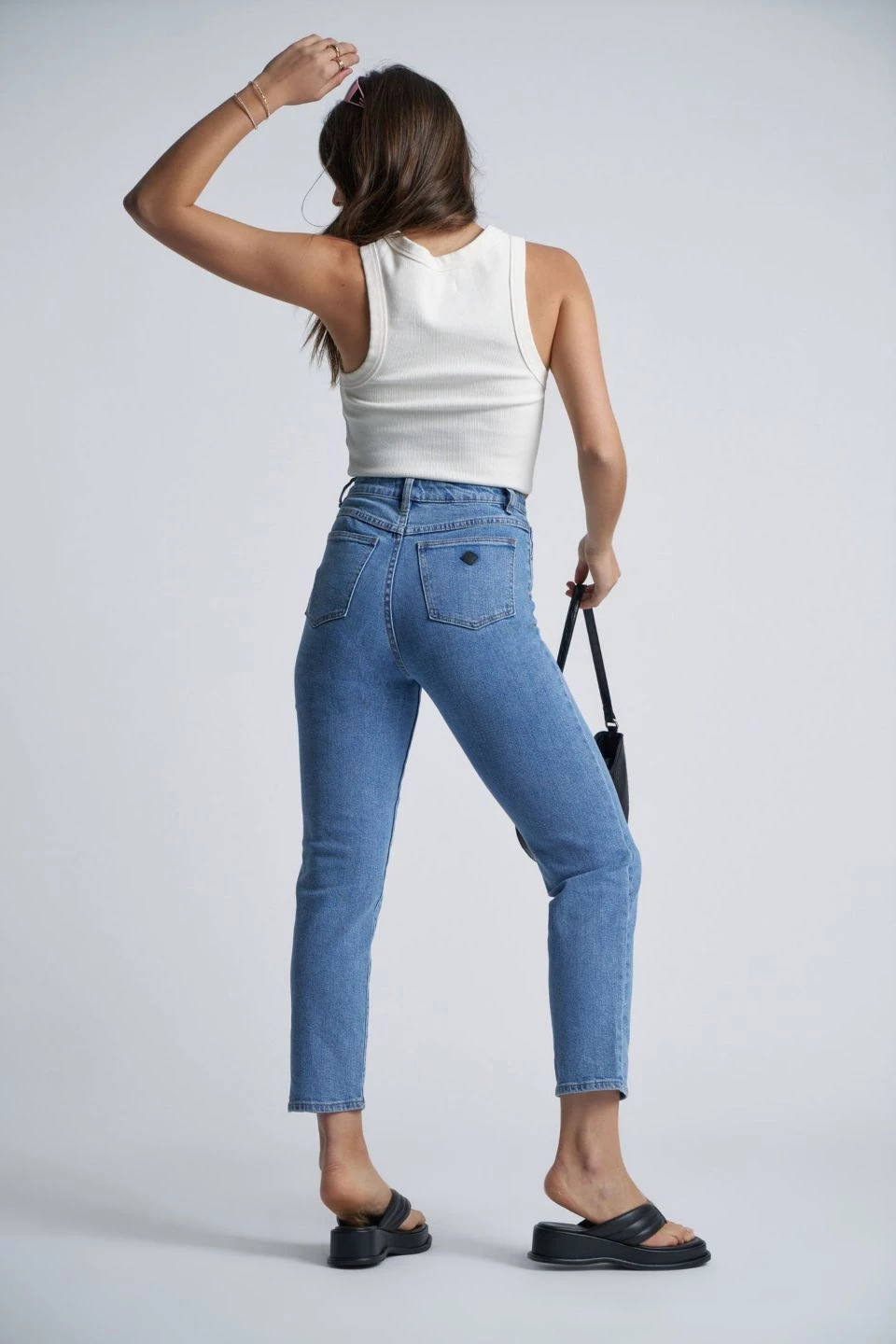 Abrand Jeans A 94 High Slim Georgia Blue Denim Jean