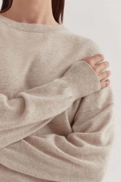 Assembly Cotton Cashmere Lounge Sweat Oat Marle New In