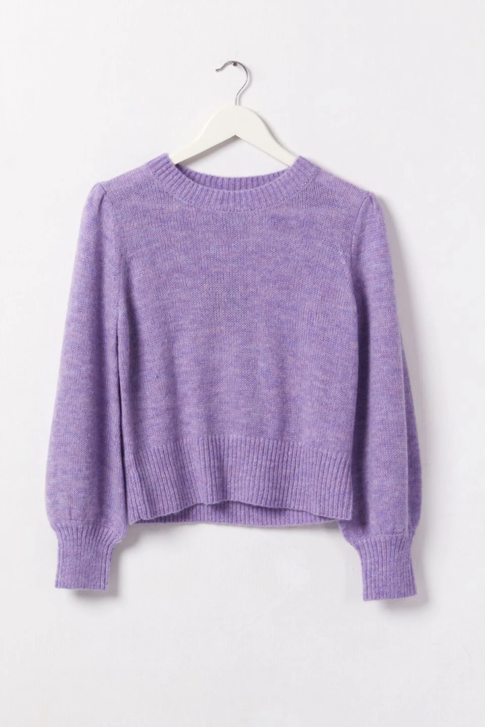Among The Brave Zesty Lilac Mohair Blend Balloon Sleeve Knit