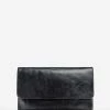 Status Anxiety Bags & Wallets Audrey Foldover Black Leather Wallet
