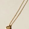Brie Leon Jewellery 925 Robert Spinning Disc Pendant Gold Necklace
