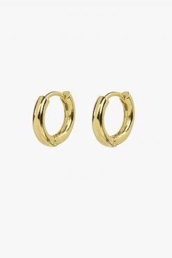 Brie Leon Jewellery 925 Simple Mini Huggie Gold Earrings