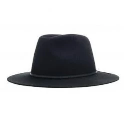 Brixton Wesley Fedora Black Wool Felt Hat
