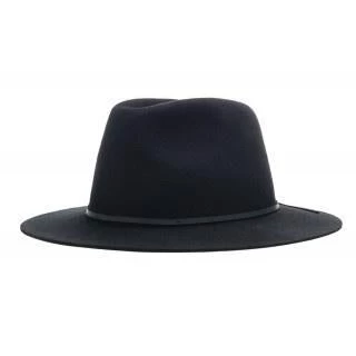 Brixton Wesley Fedora Black Wool Felt Hat