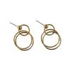 Flo Gives Back 15% To Women In Need Jewellery Double Ring Stud Earrings Gold