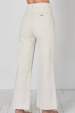 Rollas Sailor Front Pocket Wide Leg Salt Denim Jeans