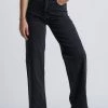 Abrand Jeans New In A 94 High Wide Black Stone Denim Jean