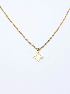 Audrey Loves Ruby Square Star Necklace Jewellery