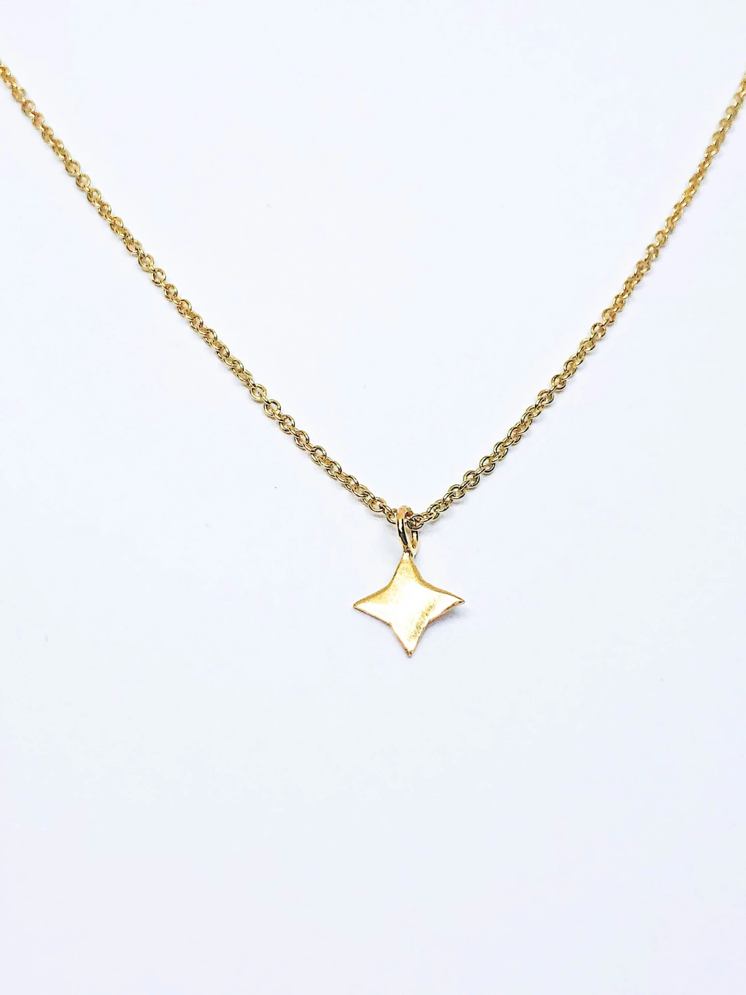 Audrey Loves Ruby Square Star Necklace Jewellery