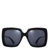 Reality Eyewear Azur Black Oversized Square Sunglasses With Gold Metal Arms Get The Look