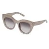Le Specs Air Heart Oversized Cat Eye Oatmeal Sunglasses