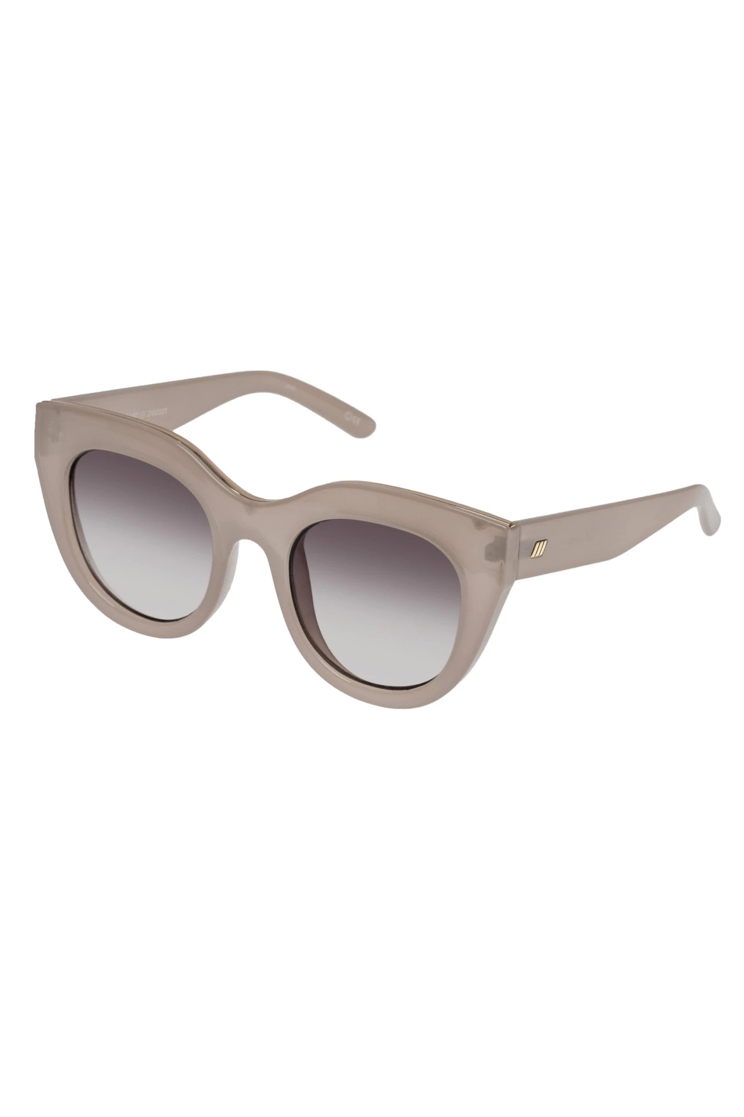 Le Specs Air Heart Oversized Cat Eye Oatmeal Sunglasses