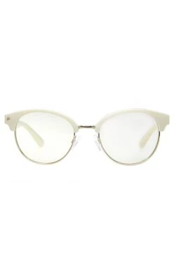 Prive Revaux Angelou Round Ivory Blue Light Glasses Eyewear