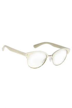 Prive Revaux Angelou Round Ivory Blue Light Glasses Eyewear