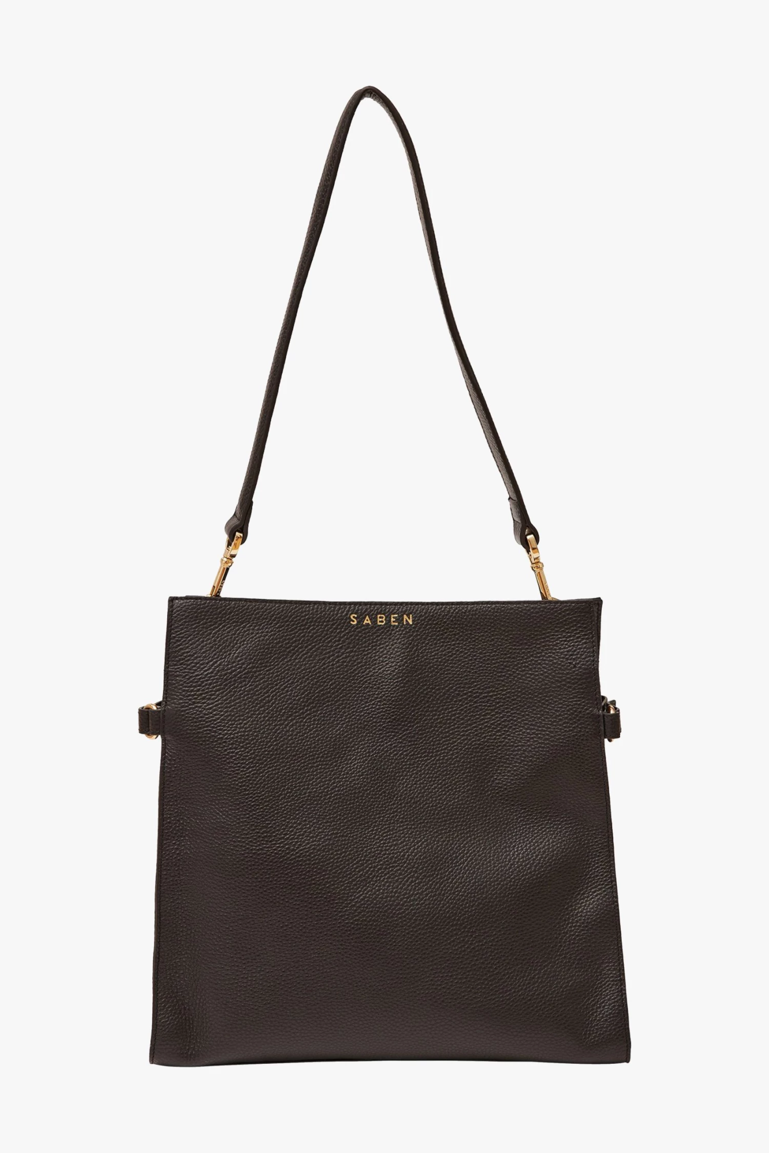 SABEN Bags Beatrice Black Leather Square Tote Bag Support Local