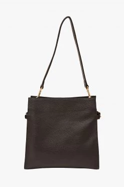 SABEN Bags Beatrice Black Leather Square Tote Bag Support Local
