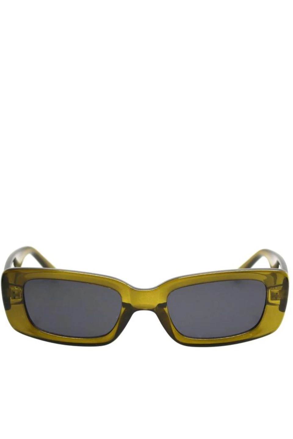 Reality Eyewear Eyewear Bianca Olive Narrow Smoke Lens Sunglasses