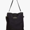 SABEN Bags Babette Black Leather Shoulder Tote Bag
