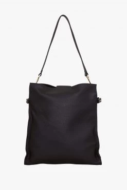 SABEN Bags Babette Black Leather Shoulder Tote Bag