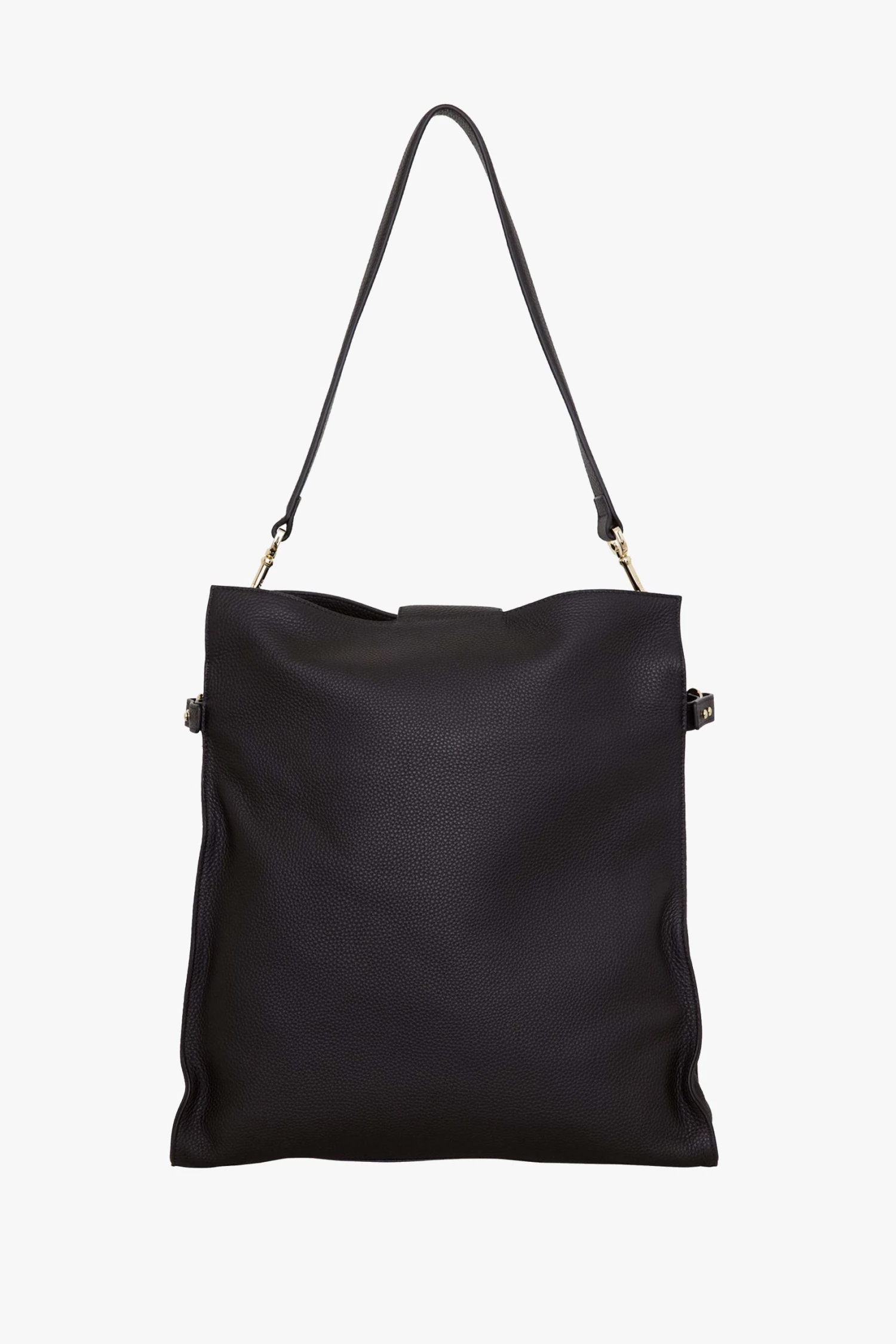 SABEN Bags Babette Black Leather Shoulder Tote Bag