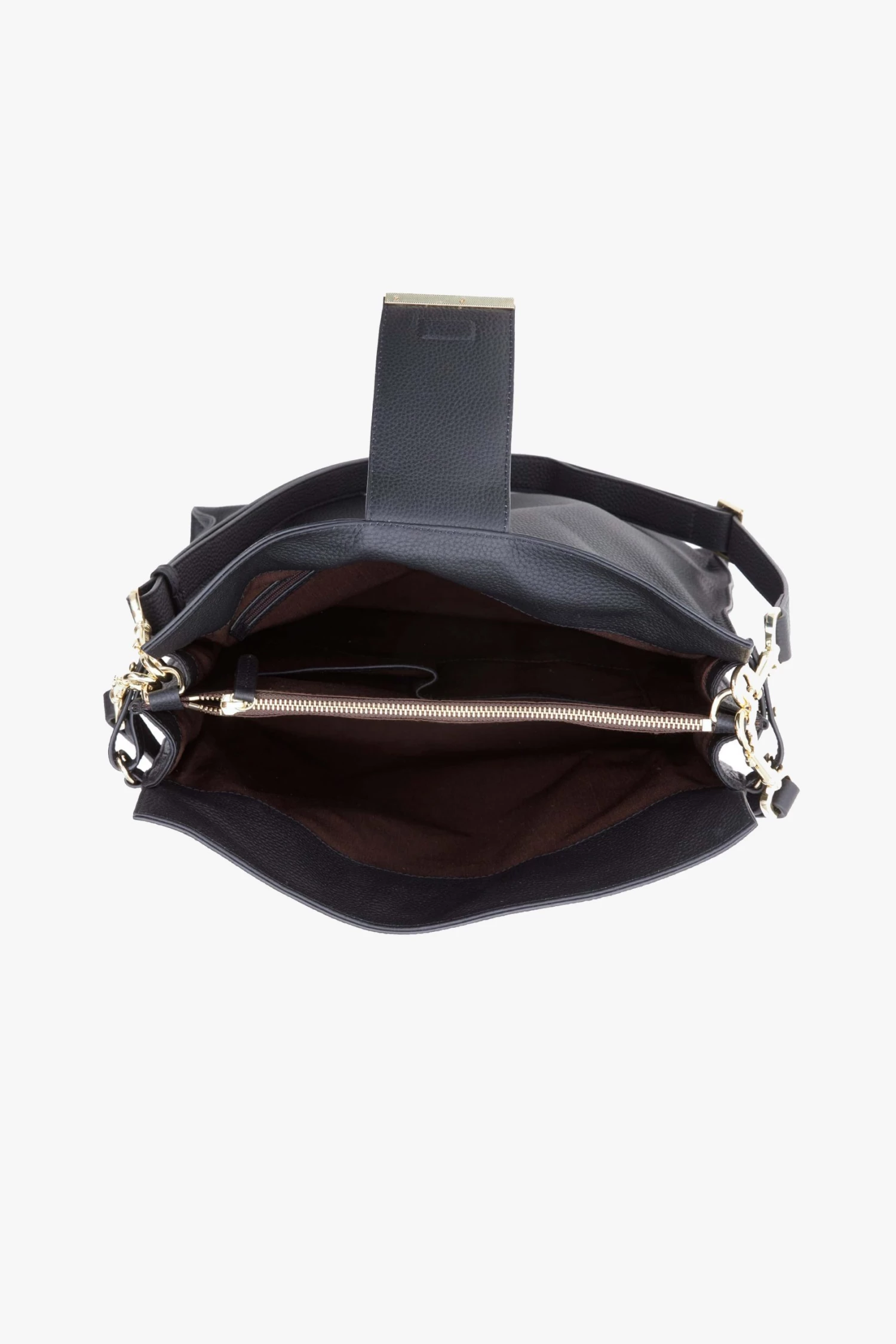 SABEN Bags Babette Black Leather Shoulder Tote Bag