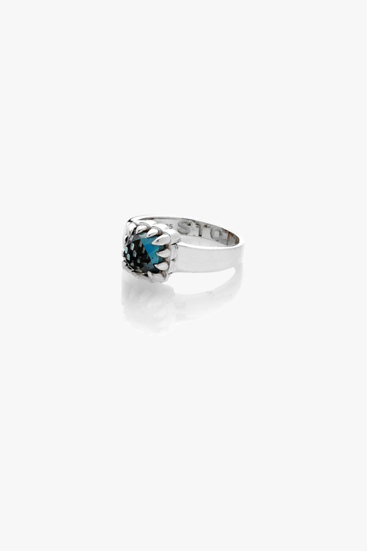 Stolen Support Local Baby Claw Ring With Blue Quartz