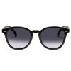 Le Specs Eyewear Bandwagon Polarised Round Black Smoke Lens Sunglasses