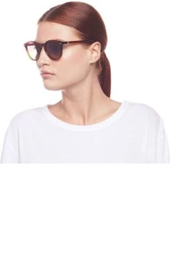 Le Specs Bandwagon Polarised Tort Khaki Grad Lens Sunglasses