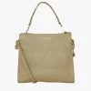 SABEN Bags Bea Tussock Pale Green Python Leather Square Crossbody Bag The Edit