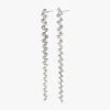 Pilgrim Belief Silver Crystal Dangling Stud Earrings