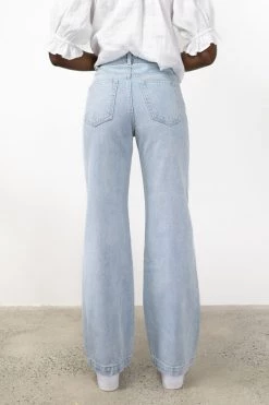 Among The Brave Billie Light Blue High Waist Long Wide Leg Denim Jean