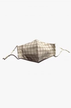 Personal Space Black + Neutral Gingham Face Mask Two Pack