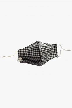 Personal Space Black + Neutral Gingham Face Mask Two Pack