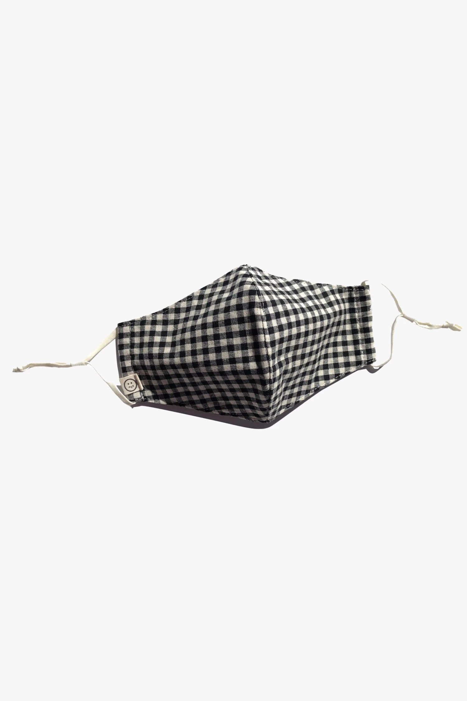 Personal Space Black + Neutral Gingham Face Mask Two Pack