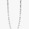 Flo Gives Back 15% To Women In Need Bolted Rhodium Chain Necklace Jewellery