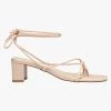Solsana Cameo Strappy Wrap Tie Nude Leather Heel Get The Look
