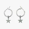 Flo Gives Back Star Sleeper Earrings Rhodium