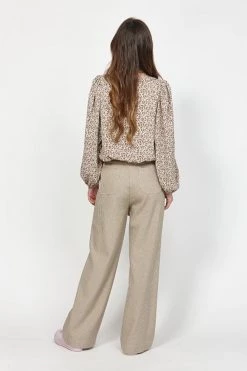 Leo + Be Breathtaking Camel Print Top New In