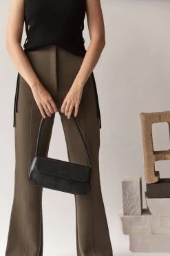 Brie Leon Get The Look Camille Black Snake Skin Bag